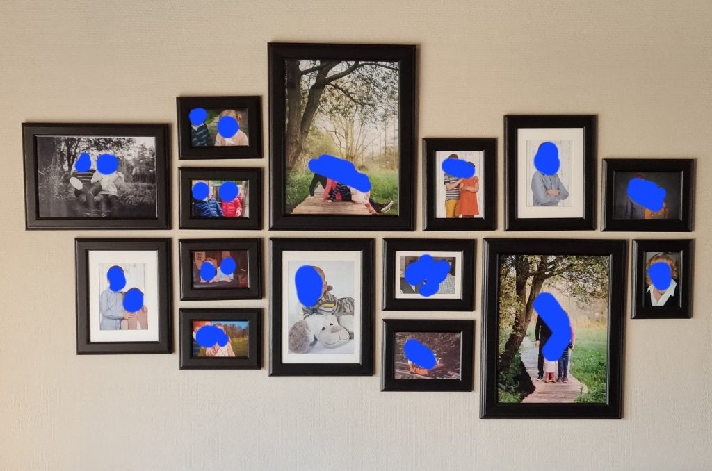 Verschillende donkerbruine viserum ikea fotolijsten / kaders, TV, Hi-fi & Vidéo, Autres types, Avec verre, Comme neuf, Enlèvement