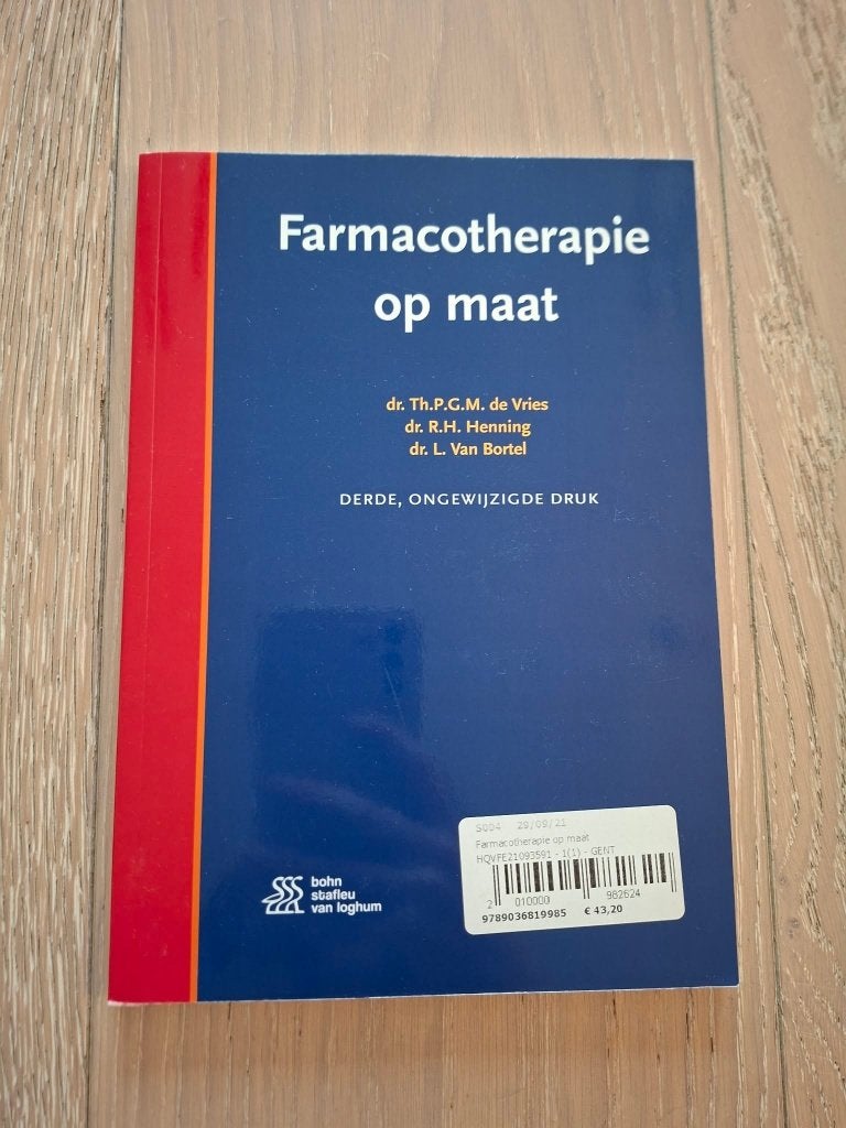 Farmacotherapie op maat, Livres, Neuf, Enlèvement ou Envoi, Diverse auteurs, Sciences naturelles