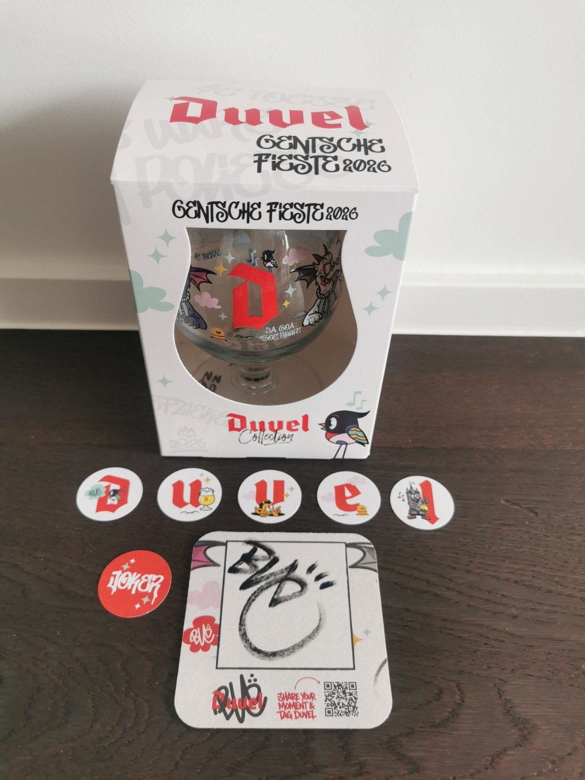Verre Duvel fêtes de Gand 2026 signé, Enlèvement ou Envoi, Neuf, Verre ou Verres, Duvel
