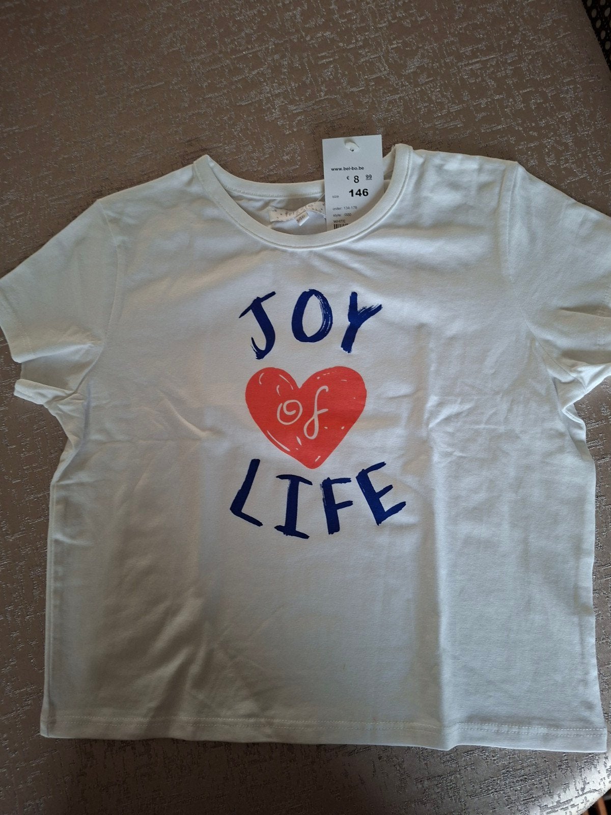 Nieuwe T-shirt bel&bo 140, Kinderen en Baby's, Kinderkleding | Maat 140, Ophalen