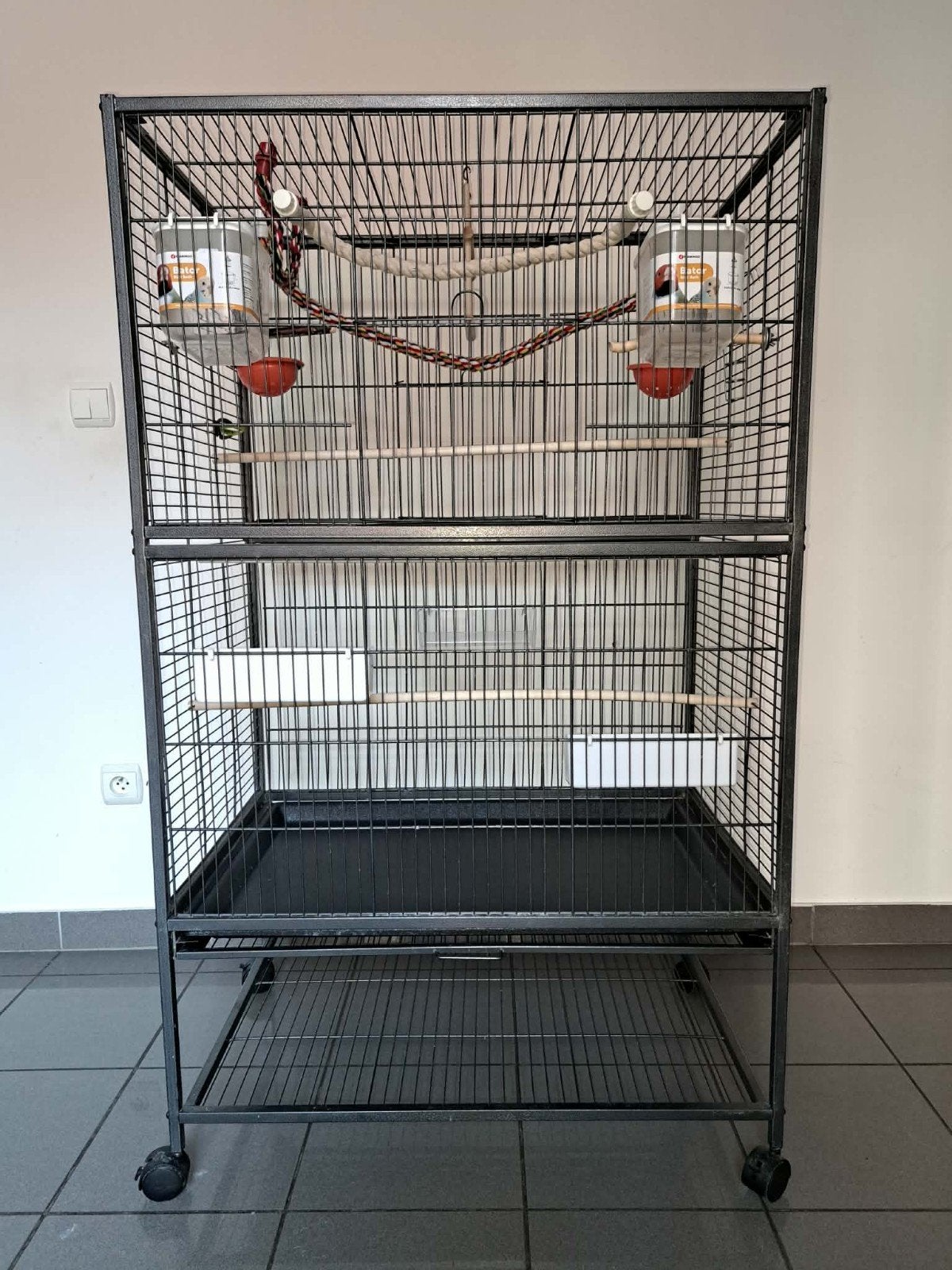 groot vogelkooi te koop, Dieren en Toebehoren, Vogels | Hokken en Kooien, Ophalen, Gebruikt, Metaal, Vogelkooi