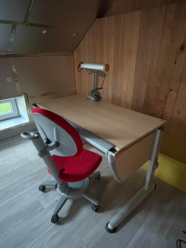 Meegroeibureau en -stoel Moll, Huis en Inrichting, Ophalen, 115 cm, 65 cm, Schoolbureau