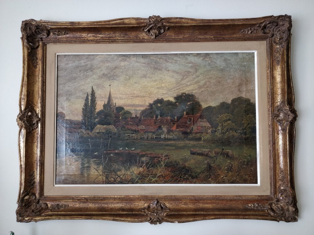 Challacombe 94, Antiek en Kunst, Ophalen of Verzenden, Gesigneerd, Doek