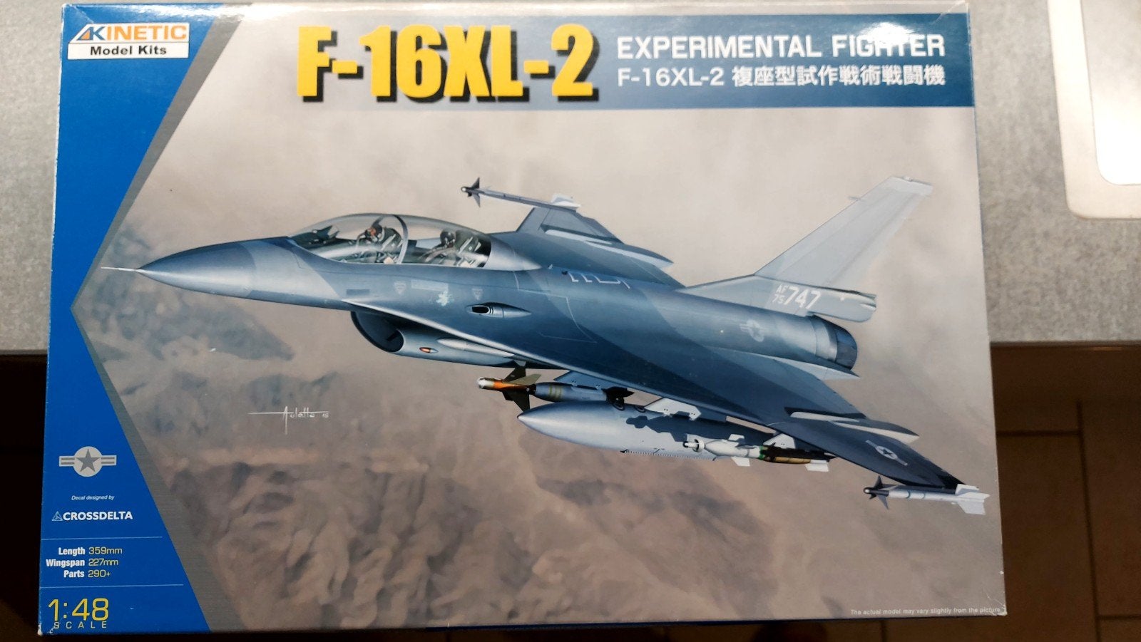 1/48 Kinetic F-16XL-2, Hobby en Vrije tijd, Overige merken, Nieuw, Ophalen of Verzenden, Groter dan 1:72
