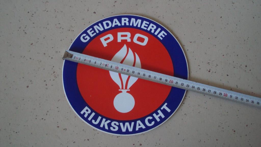 Grand autocollant Gendarmerie Provoost pour véhicule, Enlèvement ou Envoi, Gendarmerie