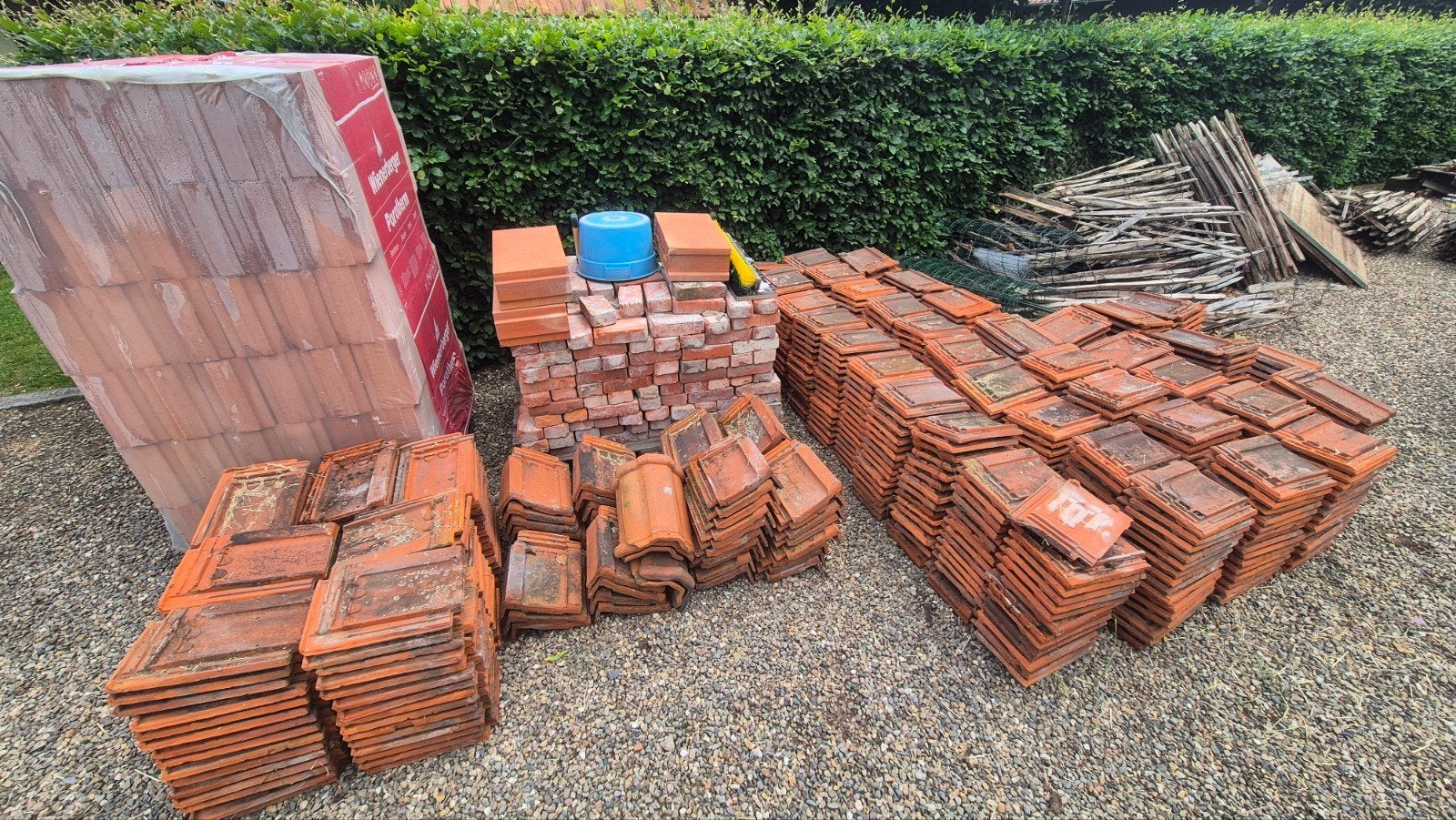 JAC Laumans dakpannen, Doe-het-zelf en Bouw, Dakpannen en Dakbedekking, Gebruikt, Dakpannen, Steen of Klei, Rood, 15 m² of meer