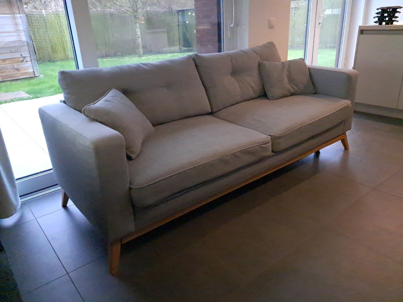 Maison Du Monde zetelbed slaapbank salon sofa levering, 90 cm, Ophalen of Verzenden, 220 cm, Nieuw