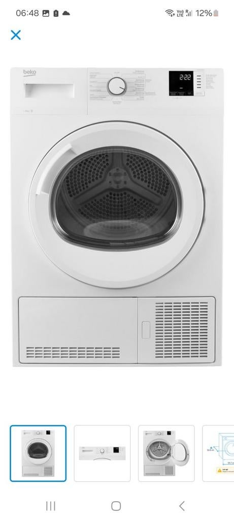 Beco droogkast, Electroménager, Sèche-linge, Enlèvement