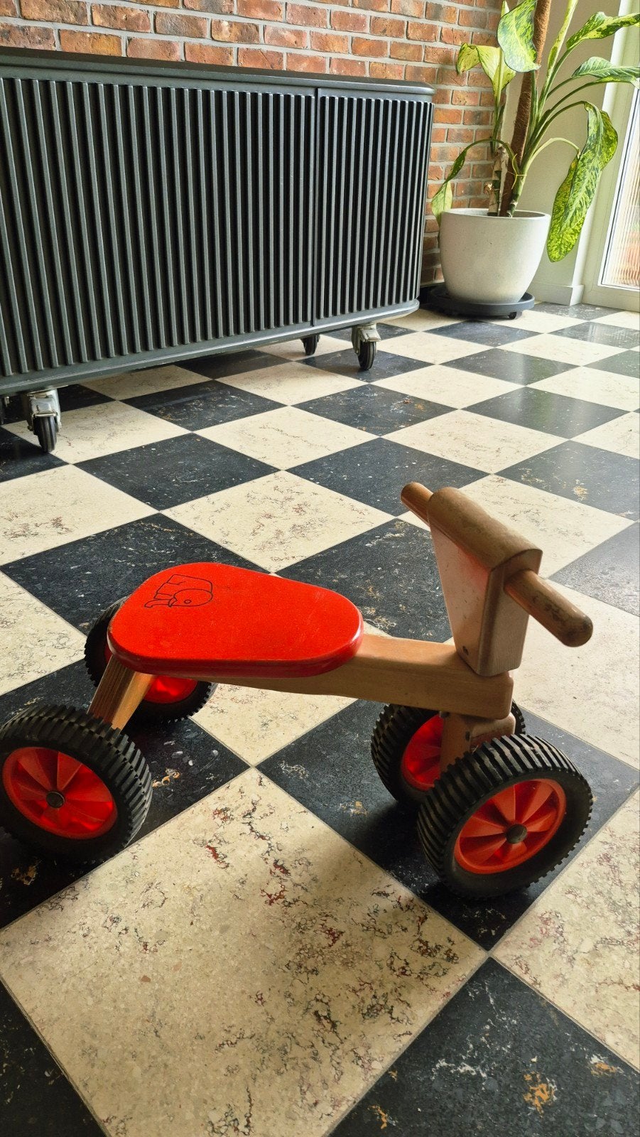 mooi stevig houten loopfietsje van Van Bueren, Kinderen en Baby's, Ophalen, Gebruikt, Loopfiets