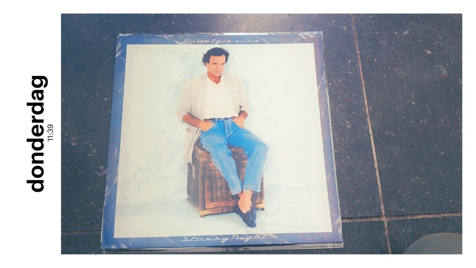 Lp Julio Iglesias  album Starry Night, LP, Pop, Ophalen of Verzenden, Zo goed als nieuw