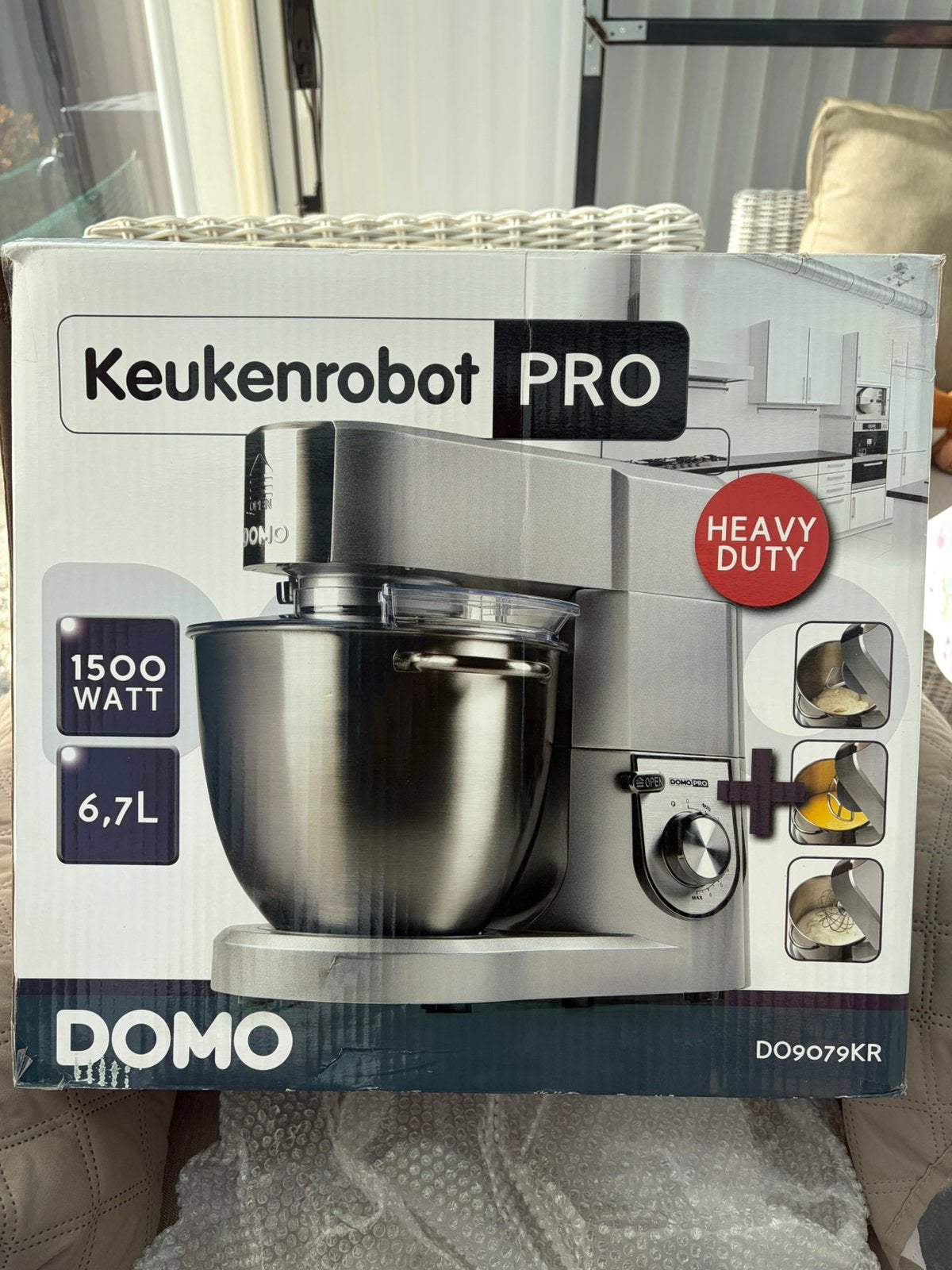 DOMO robot de cuisine avec accessoires, Electroménager, 4 litres ou plus, Enlèvement, Comme neuf