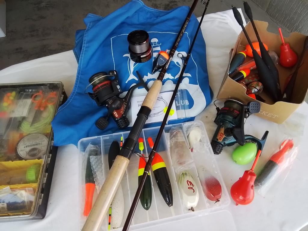 Vismateriaal, Watersport en Boten, Ophalen, Zo goed als nieuw, Complete hengel