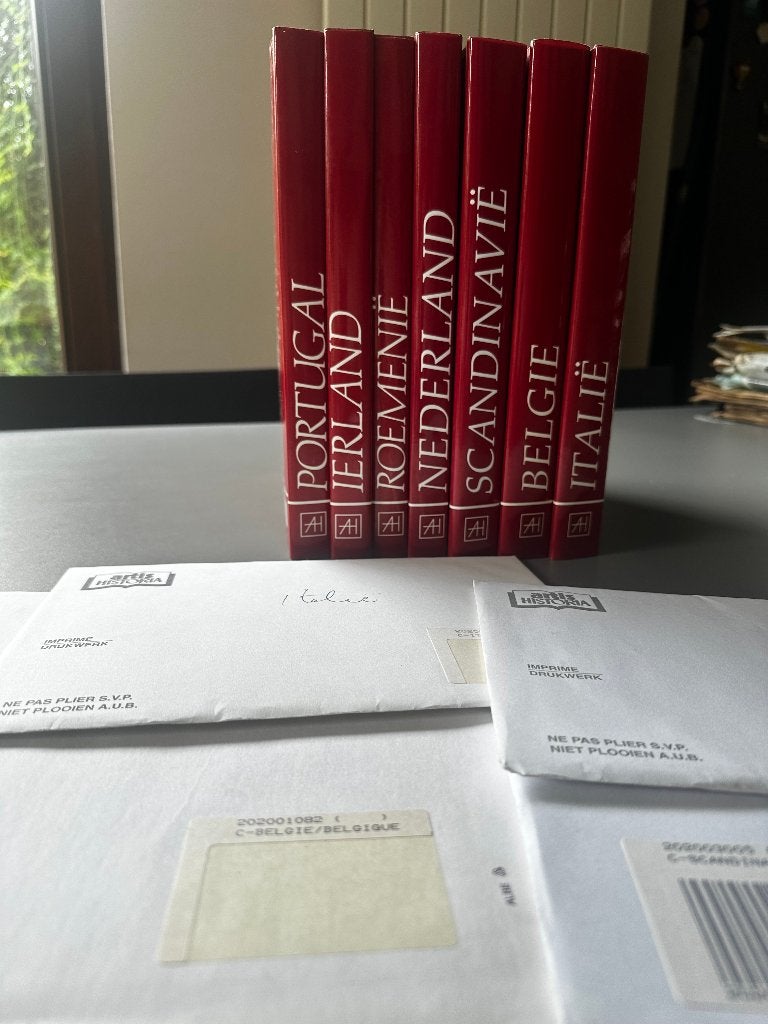 Lot van 7 boeken uit de rode landenreeks van Artis-Historia, Boeken, Ophalen of Verzenden, Zo goed als nieuw, Artis historia, Plaatjesalbum