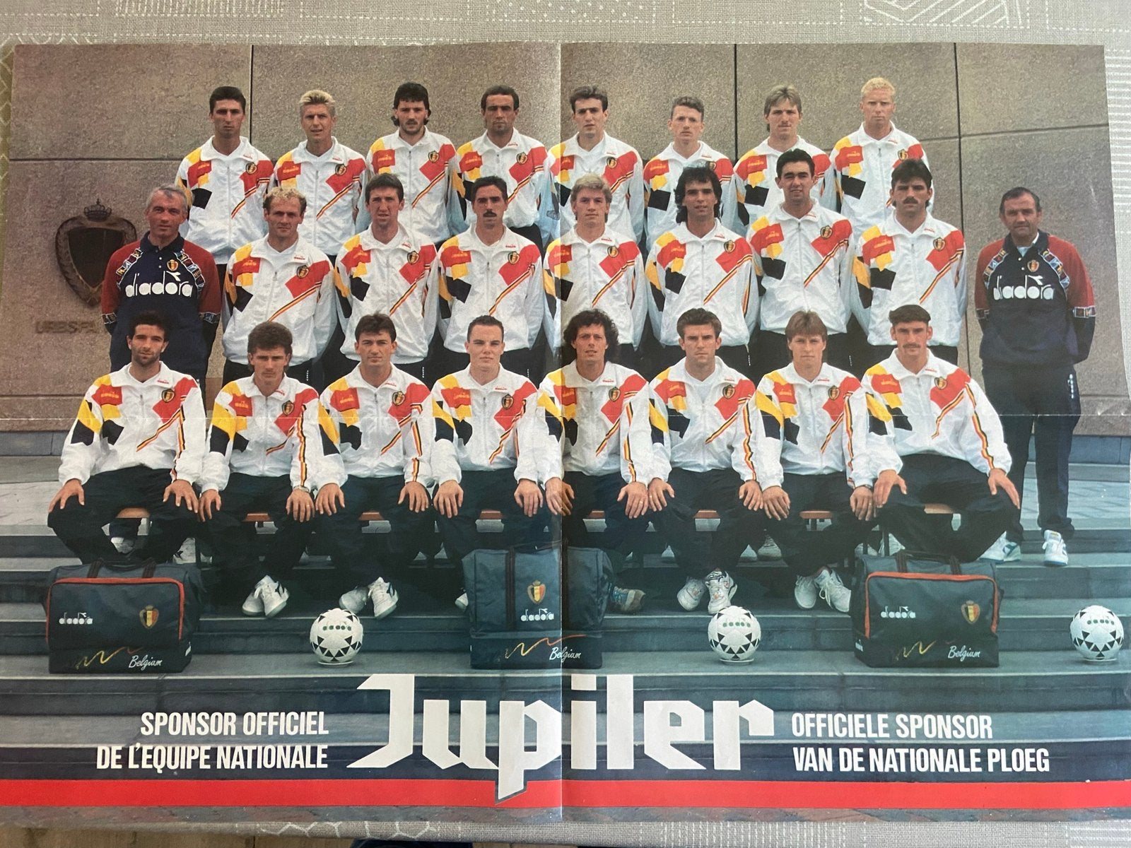 Poster rode duivels usa 94, Verzamelen, Ophalen of Verzenden, Gebruikt, Poster, Plaatje of Sticker