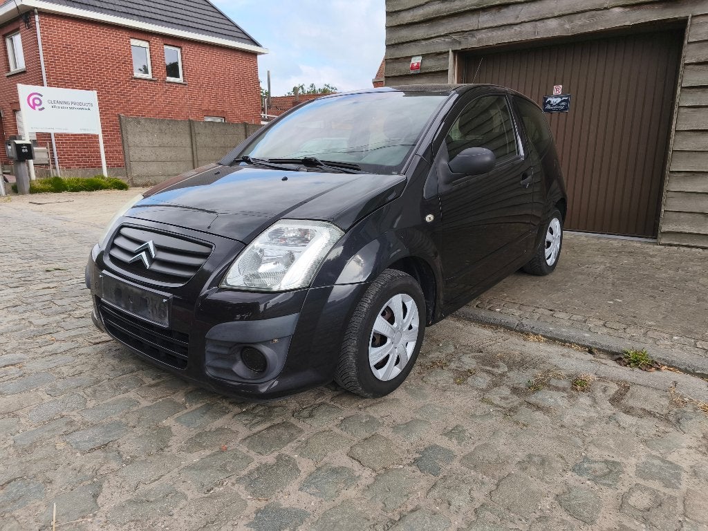 Citroën C2 1.1i benzine, keuring, onderhoud, Voorwielaandrijving, Electronic Stability Program (ESP), Stof, Zwart