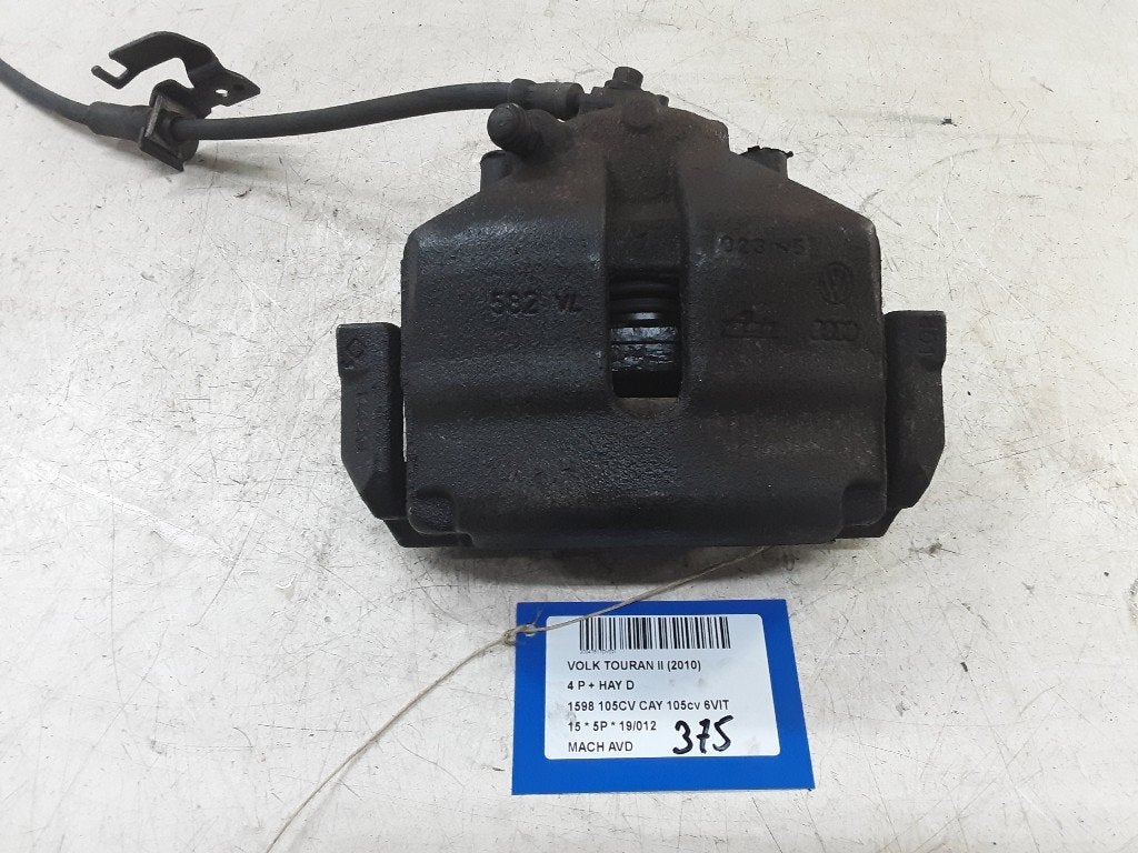 ETRIER DE FREIN AVANT DROIT Volkswagen Touran (1T1 / T2), Utilisé, Volkswagen