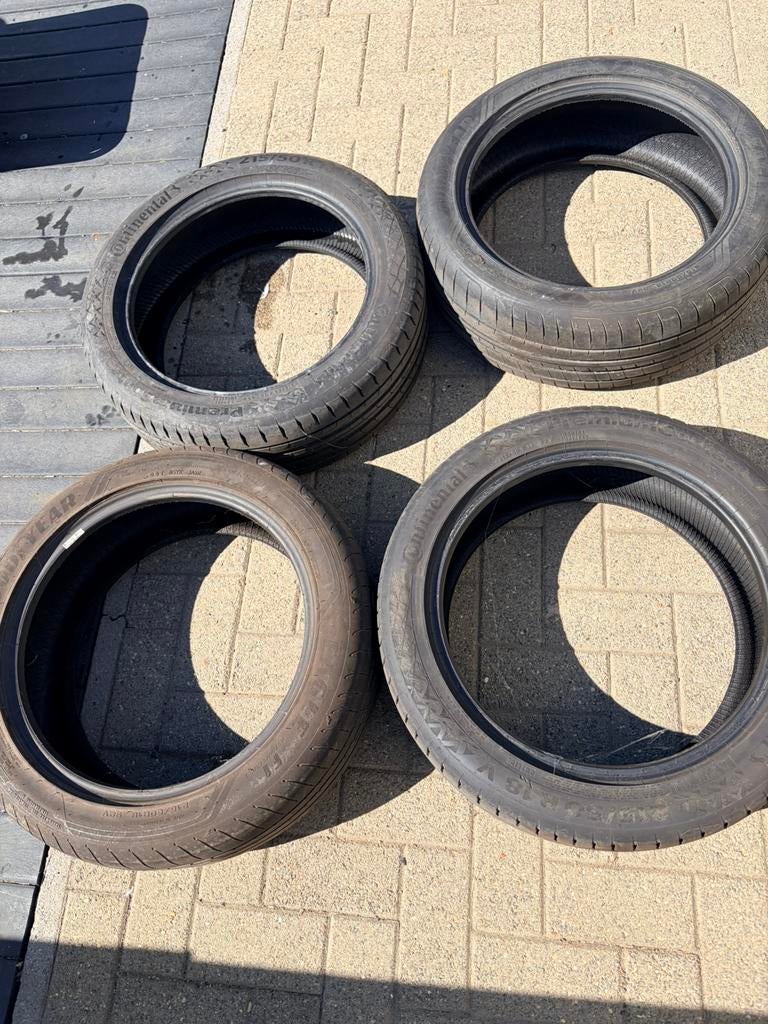 Lot 4 pneus, Autos : Pièces & Accessoires, Pneus & Jantes, 215 mm, Enlèvement, Utilisé, Pneu(s)