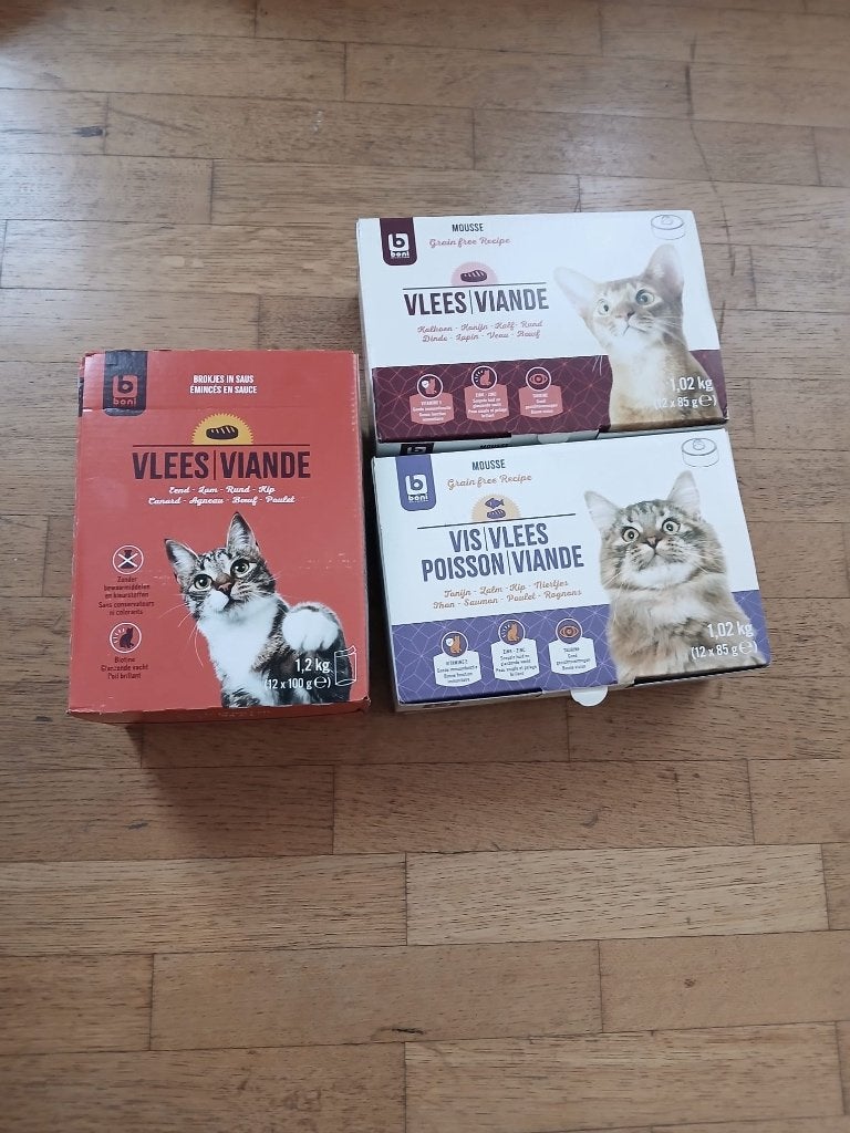 Nourriture pour chat (Boni) - 3 packs, Enlèvement, Chat