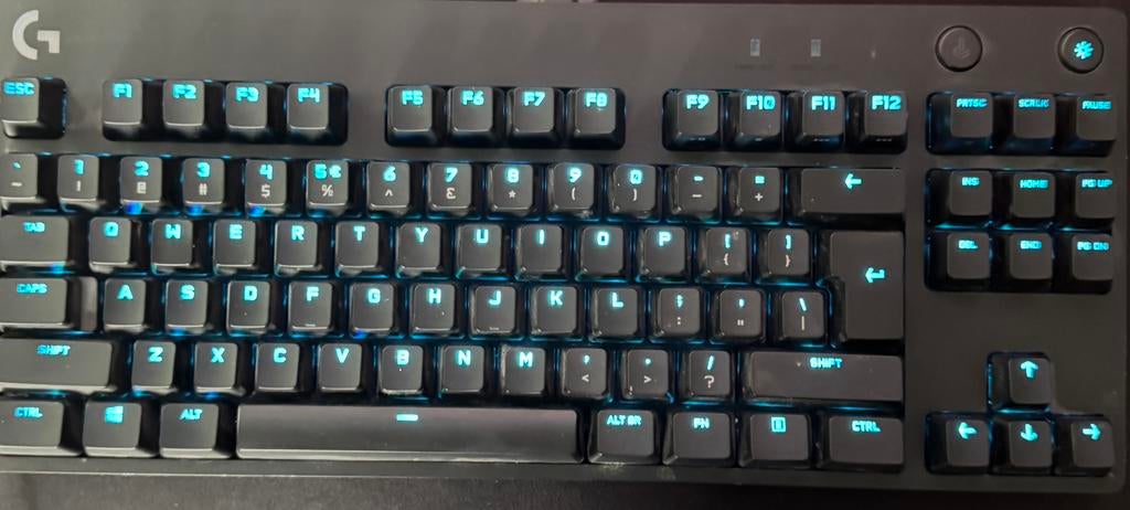 Logitech G Pro mechanical gaming keyboard - Qwerty - GX Blue, Gaming toetsenbord, Ophalen of Verzenden, Zo goed als nieuw, Qwerty