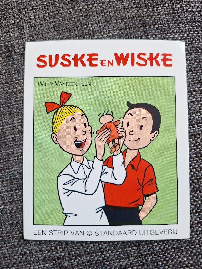 Vandersteen Suske en Wiske - Promosticker Groen (1995), Enlèvement ou Envoi, Bob et Bobette, Comme neuf, Image, Affiche ou Autocollant