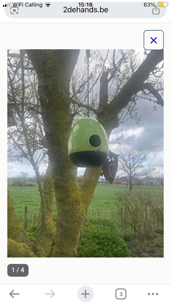 Vogelhuisjes, Ophalen