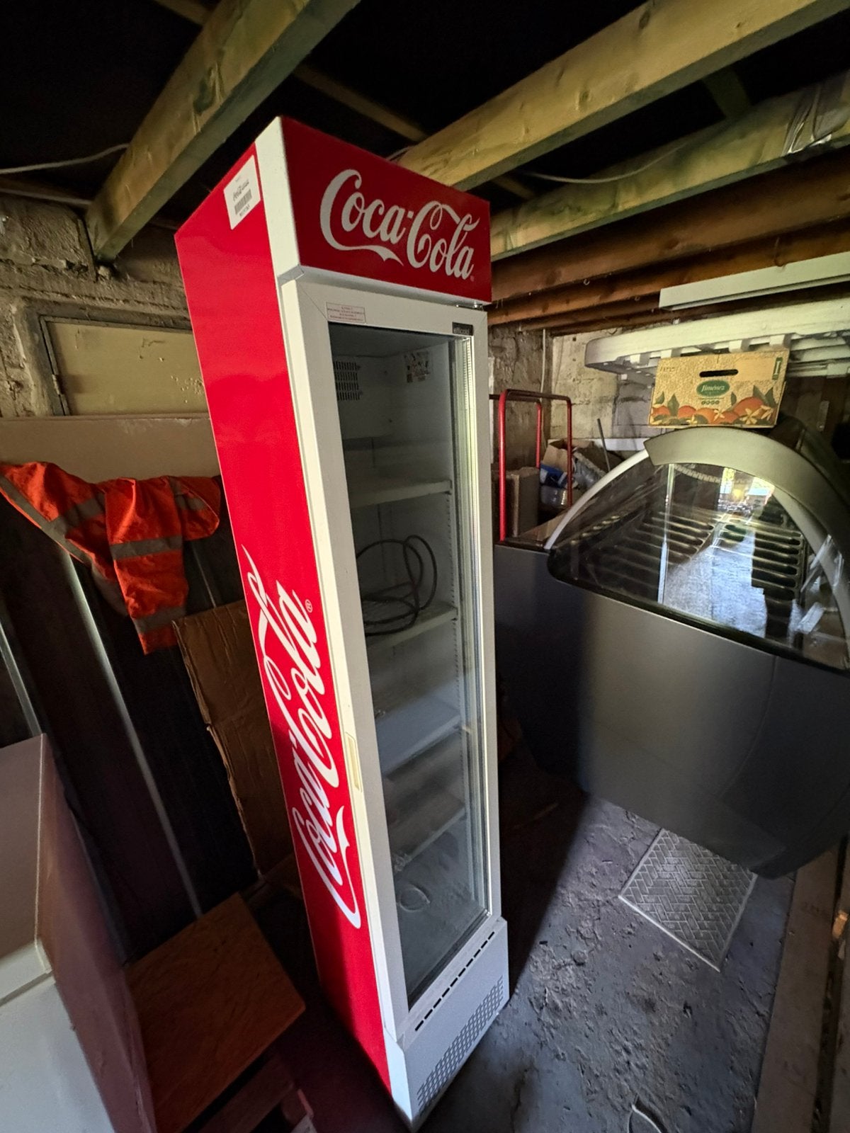Frigo slim Coca-Cola porte vitrée, Ophalen, Gebruikt, Koelen en Vriezen