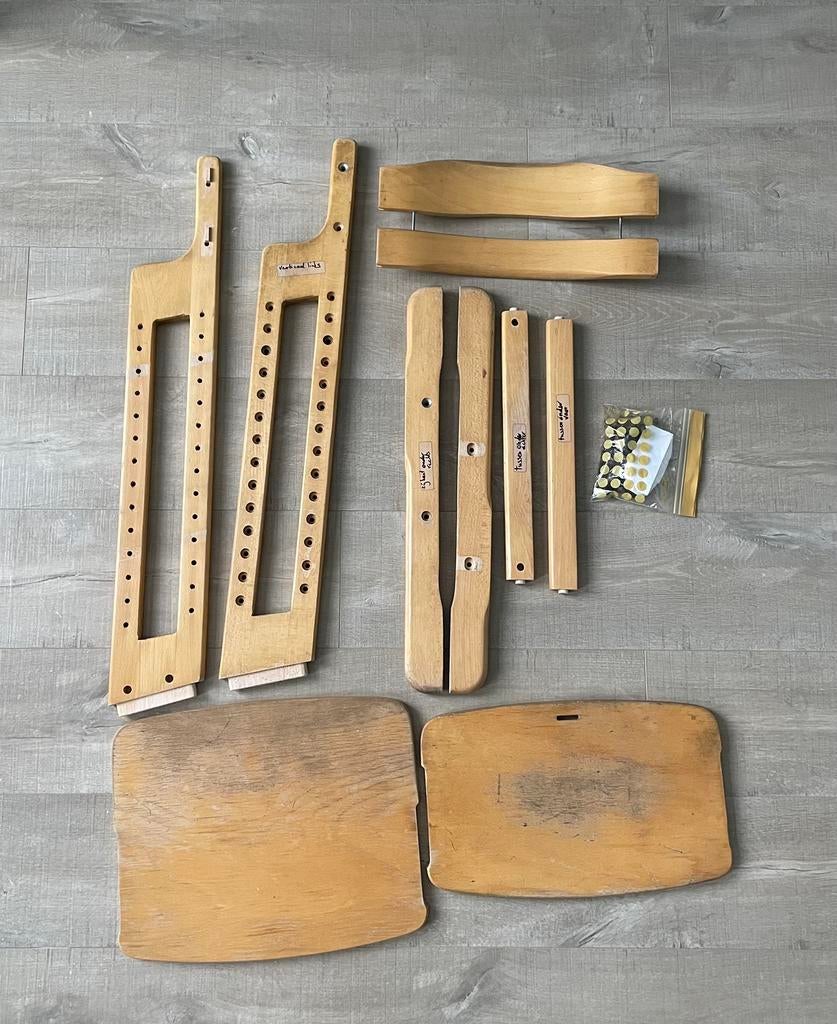 Trip trap kinderstoel naturel, Ophalen, Gebruikt, Meegroeistoel, Aanschuifbaar