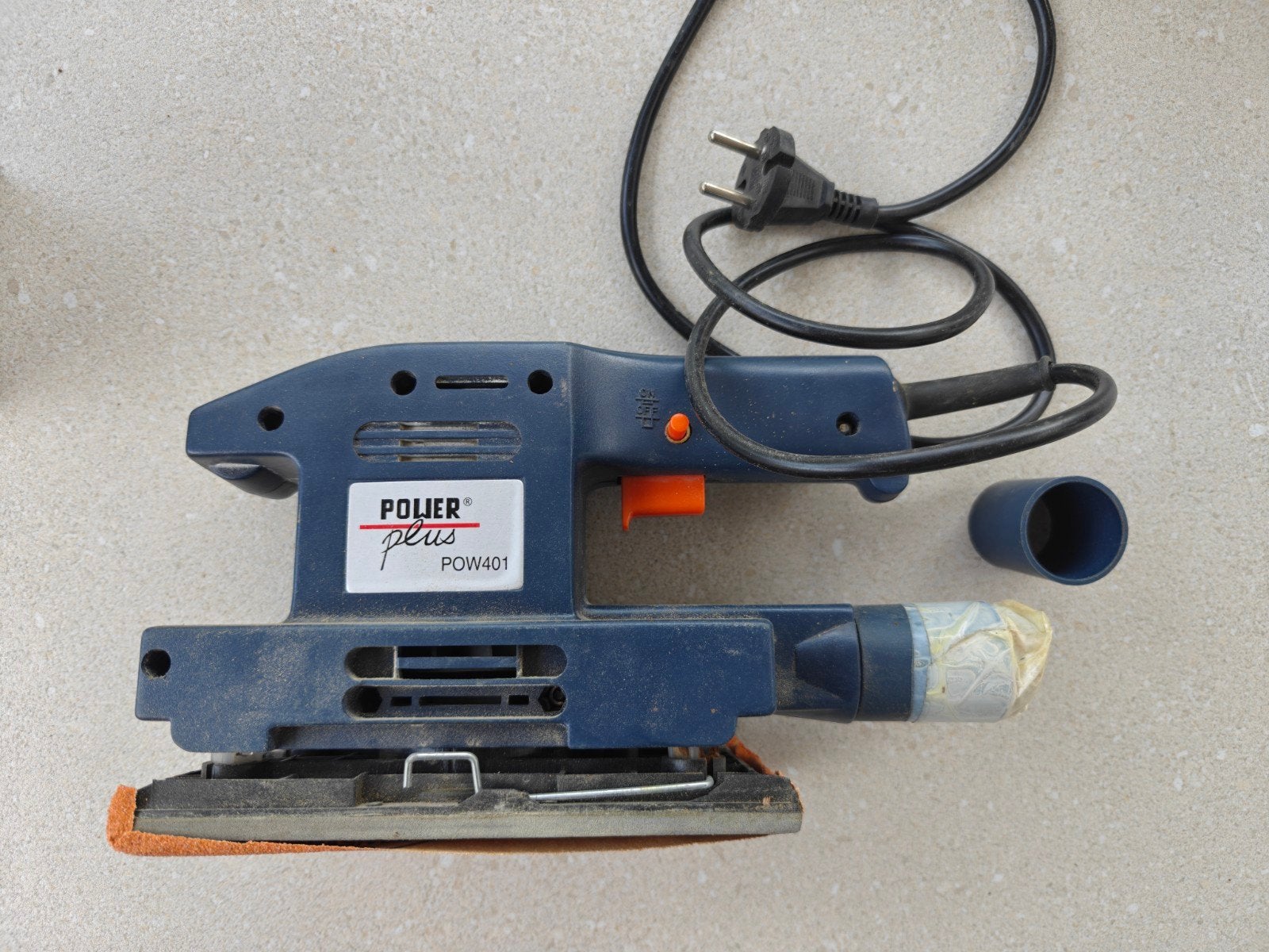 Ponceuse Powerplus, Bricolage & Construction, Enlèvement, Utilisé, Moins de 600 watts, Ponceuse orbitale