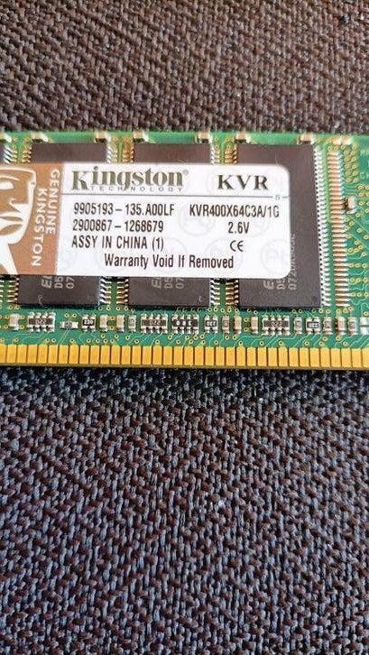 KVR400X64C3A/1G ramgeheugen, Computers en Software, Ophalen of Verzenden