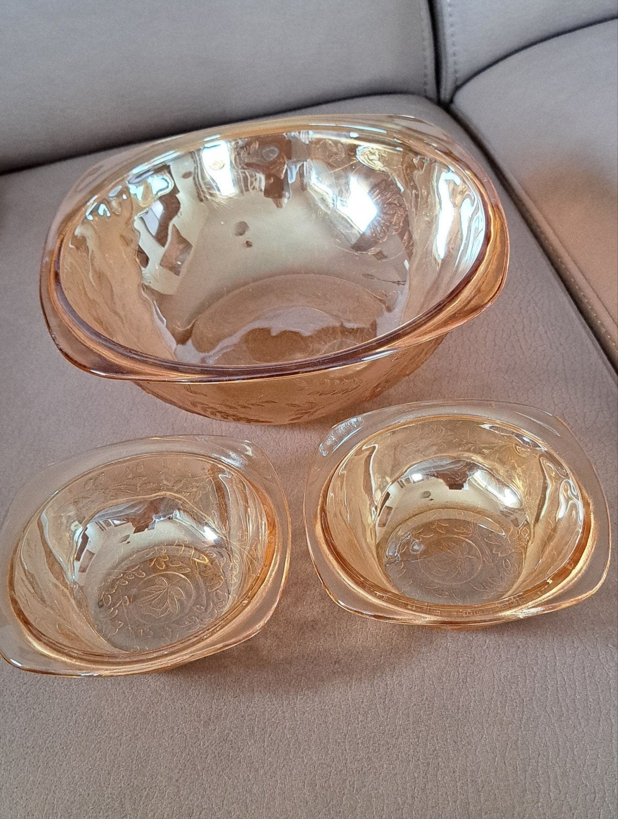 schaal Marigold carnival glass, Antiek en Kunst, Ophalen of Verzenden