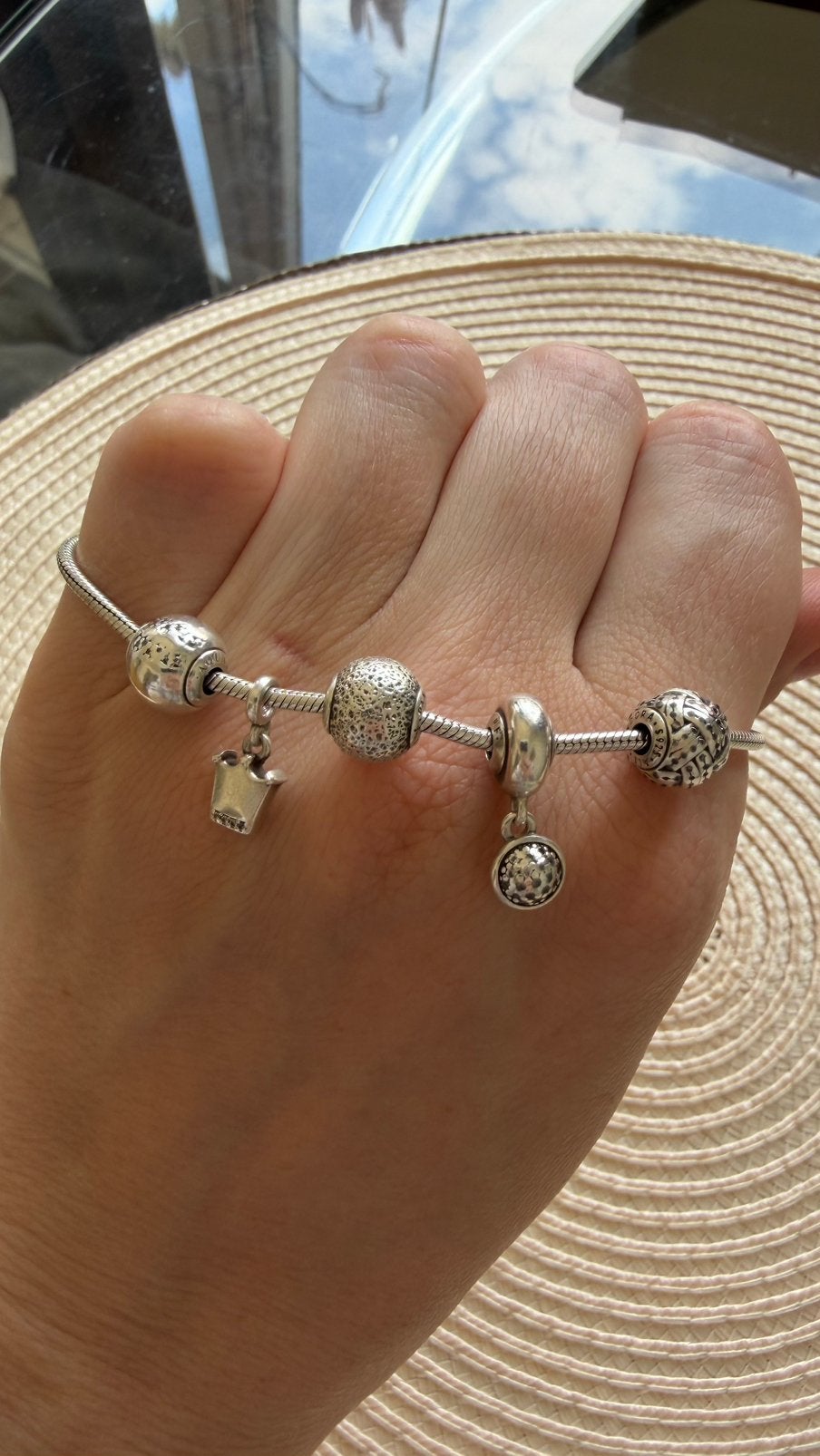 Pandora bracelet, Bijoux, Sacs & Beauté, Enlèvement ou Envoi, Comme neuf, Argent, Avec bracelets à breloques ou perles