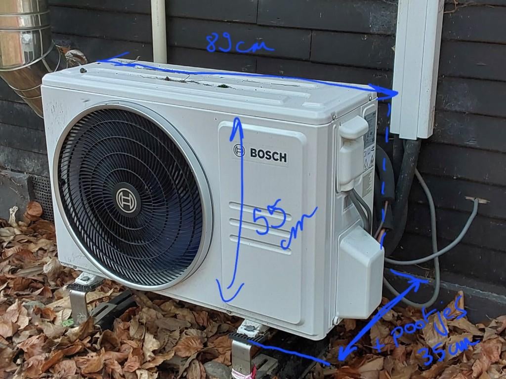 Bosch Airco Warmtepomp 5.3kW A++ CL3000i – 4 jaar oud, Elektronische apparatuur, Airco's, Ophalen, Minder dan 60 m³, Energieklasse A of zuiniger