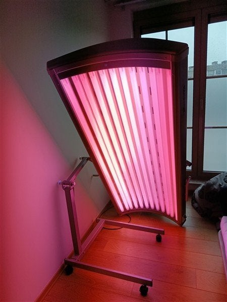 infraroodhemel, Elektronische apparatuur, Zonnebanken en Gezichtsbruiners, Ophalen, Zo goed als nieuw, Overige modellen, 10 tot 15 lampen