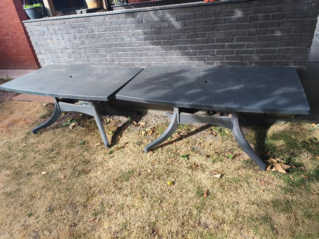 tuintafels, Jardin & Terrasse, Tables de jardin, Enlèvement, Utilisé, Rectangulaire, Plastique