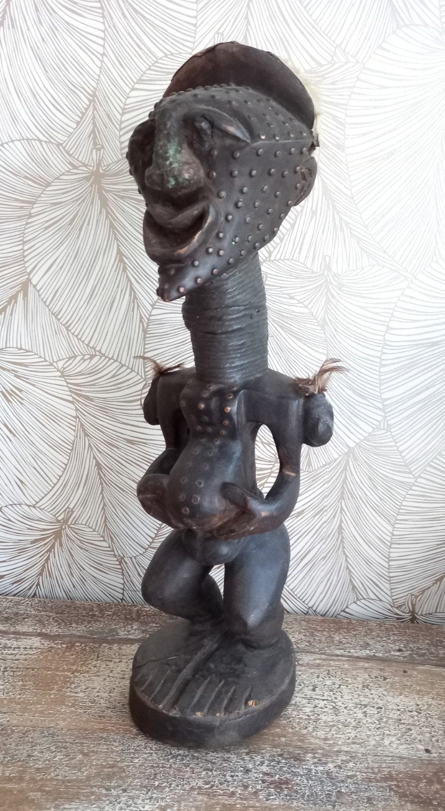 Traditioneel Songye Nkisisi beeld DR Congo  60cm, Enlèvement ou Envoi, Sculpture