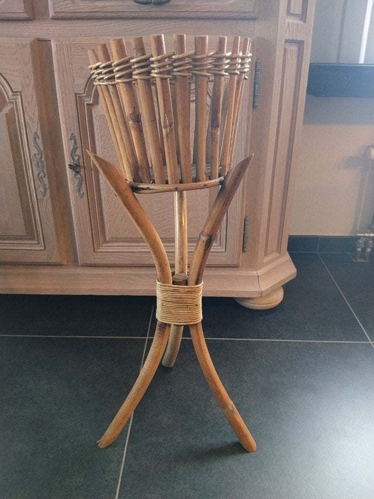 vintage bamboe plantenstaander, Tuin en Terras, Ophalen of Verzenden, Zo goed als nieuw, Binnen