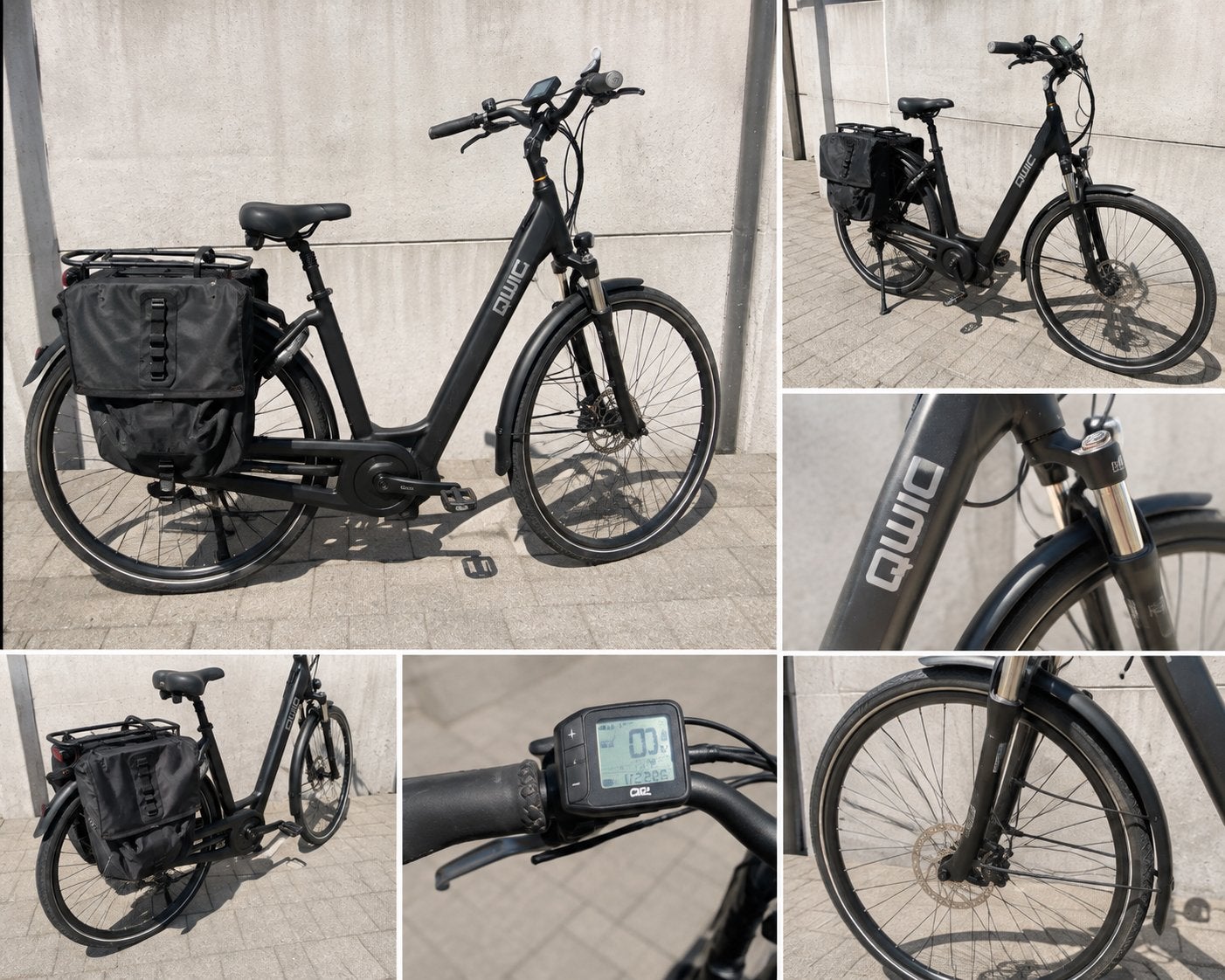 QWIC Elektrische Fiets – Mooie Staat – Met Fietstassen, Fietsen en Brommers, Ophalen, Qwic