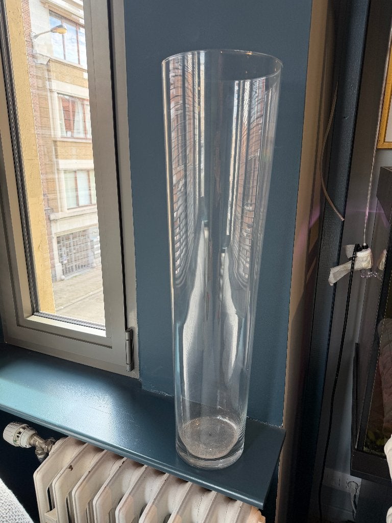 Vase en verre, Convient pour fleurs séchées, Transparent, Verre, Enlèvement