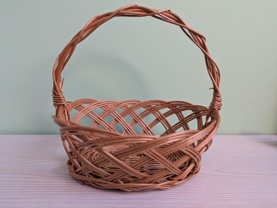 maison - panier en osier, Huis en Inrichting, Woonaccessoires | Schalen en Manden, Ophalen, Zo goed als nieuw, Riet, Mand