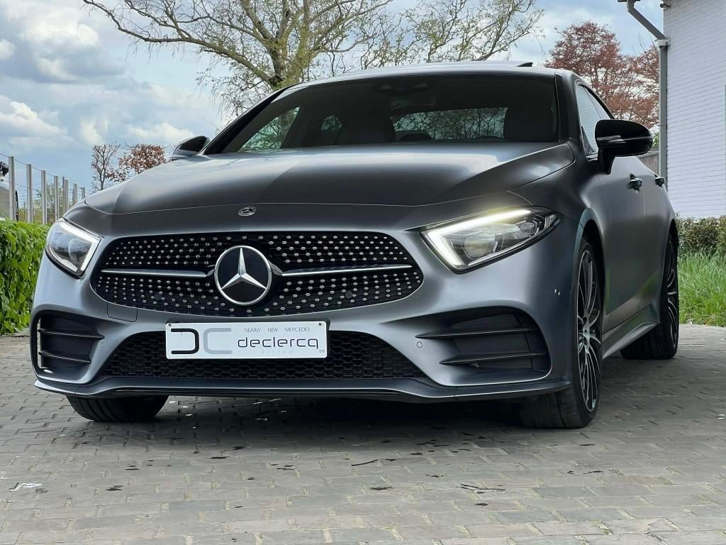 Mercedes CLS 300 d AMG 2019 camera memory opendak, Auto's, Achterwielaandrijving, Leder, Bedrijf, 5 deurs