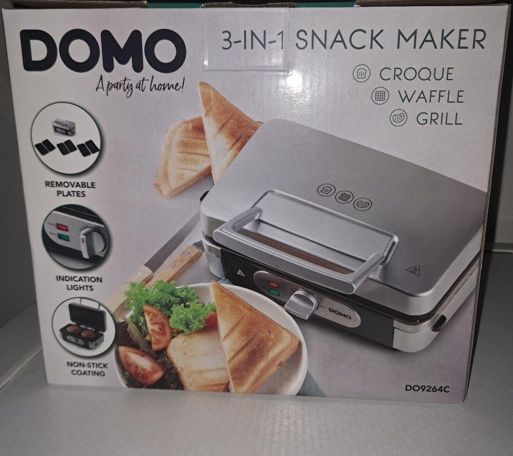 Tosti Ijzer, Ophalen, Uitneembare platen, Nieuw