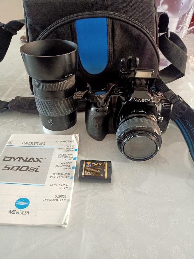 Dinax 500si Minolta foto toestel zie foto's beschrijving, Audio, Tv en Foto, Fotocamera's Analoog, Ophalen, Minolta