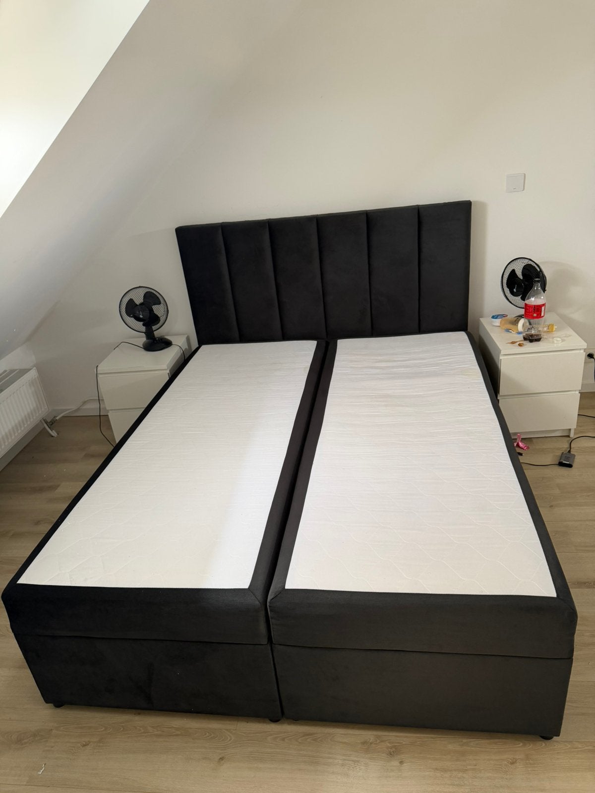 Lit double coffre 160 x 200 cm (sans matelas), Maison & Meubles, Enlèvement, Utilisé, 200 cm