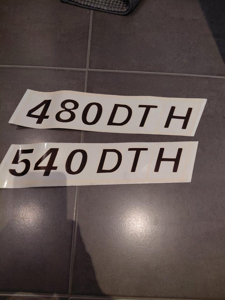 Originele zeldzame stickers 480dth 540dth fiat agri, Ophalen, Fiat