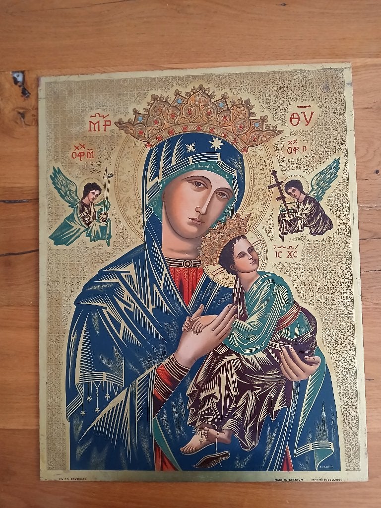Paul Lambrechts reliëf Byzantijns icoon, Antiek en Kunst, Kunst | Schilderijen | Klassiek, Ophalen, Gesigneerd