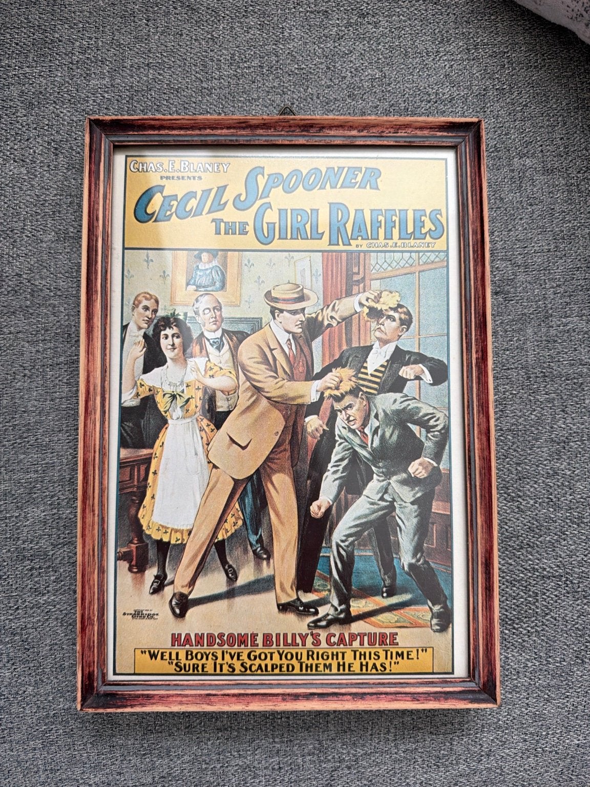 Ingelijste postkaart: Cecil Spooner The Girl Raffles, Verzamelen, Postkaarten | Buitenland, Ophalen of Verzenden