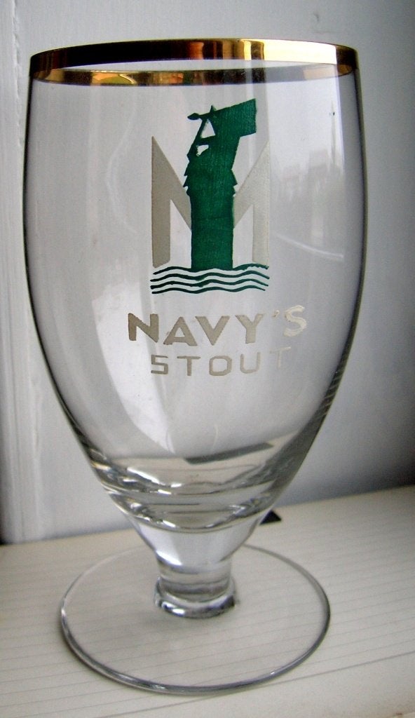 Navy's Stout, Verzamelen, Biermerken, Zo goed als nieuw, Glas of Glazen, Ophalen of Verzenden