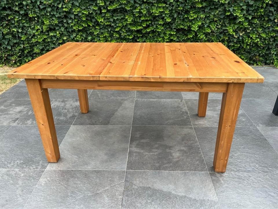 Table amovible en pin IKEA, Maison & Meubles, Tables | Tables à manger, Utilisé, 50 à 100 cm, 200 cm ou plus, Cinq personnes ou plus