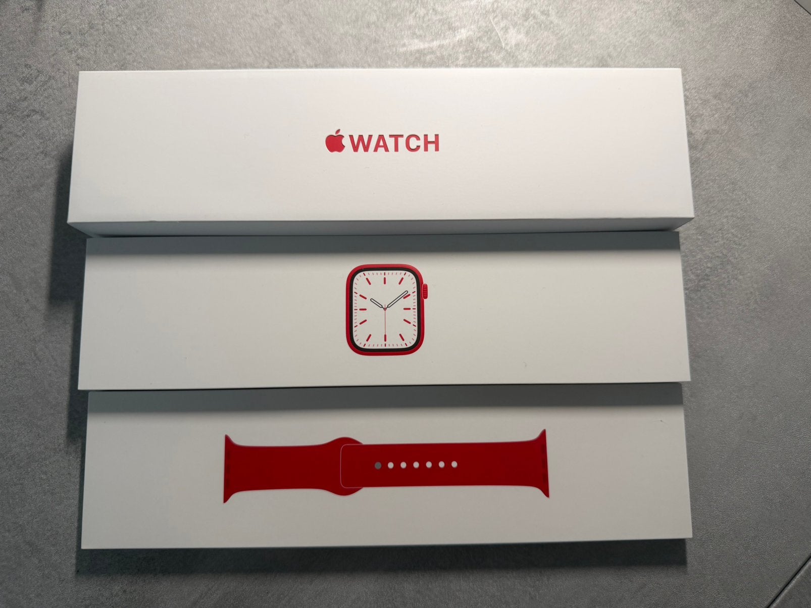 Apple Watch 7, Enlèvement, Comme neuf, Rouge, IOS