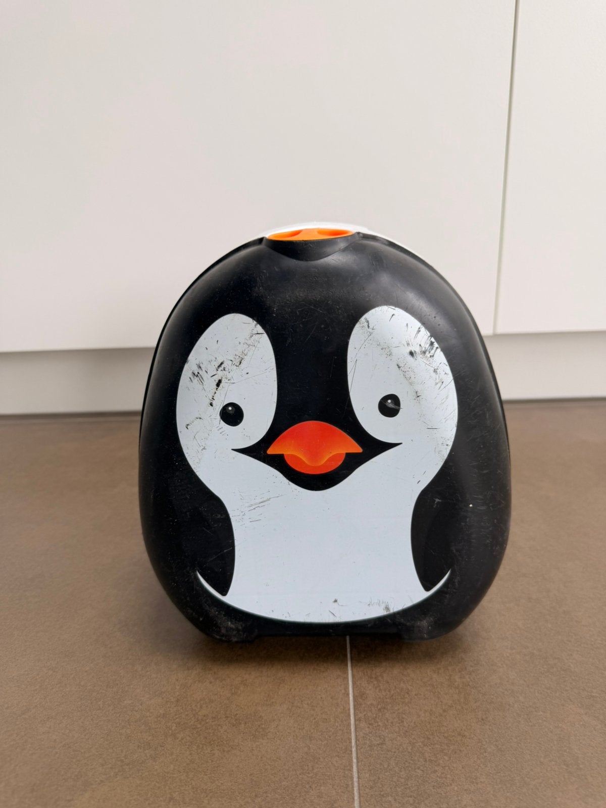 Draagbaar potje pinguin, Ophalen, Gebruikt